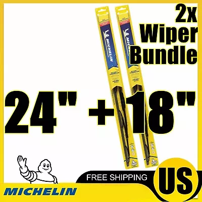 For Michelin Windshield Beam Wiper Blades - 25-240 25-180 2-Wipers: 24  + 18  • $23.79