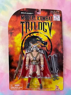 1996 Mortal Kombat Trilogy SHAO KAHN Action Figure Toy Island Movie SEALED G05 • $79.99