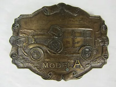 Bergamot Brass Works Model A Ford Belt Buckle V-37 Vintage Used • $18