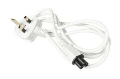 £4.99 • Buy Power Cable Lead C5 Laptop 3 Pins Clover Figured Main Power Cable UK Black White