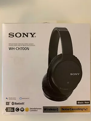 $249 • Buy Sony WH-CH700N Wireless Noise Cancelling Headphones Black New-Sealed