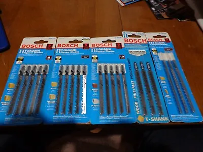 Bosch Lot Of T-shank Jig Saw Blades 21 Blades      ====new In Packs=== • $37.99