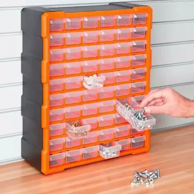 Multi Storage Drawer Cabinet Unit Home Garage Nail Screw Craft Bits Organiser Uk • £24.80