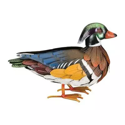 Wood Duck Male Bird NWT Metal Decor Garden Indoor Outdoor Weather Resistant • $64.99