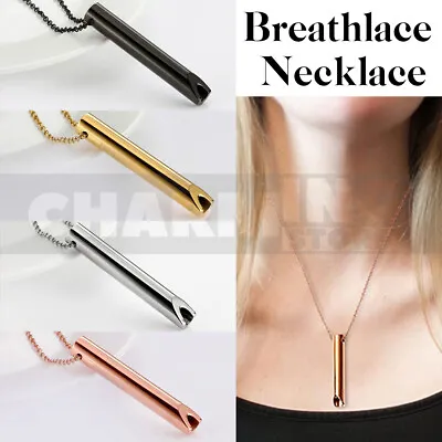 2PCS Anxiety Relief Mindful Breathing Necklace Breathlace Necklace Quit Smoking • $7.29