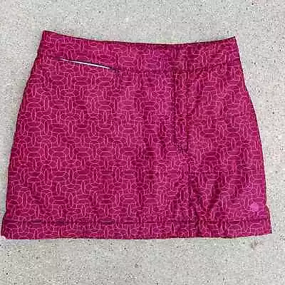 Mountain Hardwear Magenta Pink Art Deco Fleece Lined Puffy Winter Over Skirt MED • $30