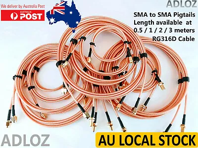 £110 • Buy 10x Variants SMA To SMA RPSMA Male To Female Pigtails Patch Leads 0.5/1/2/3m