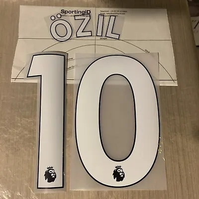 $13.40 • Buy Ozil 10 2017 - 2019 Official Premier League Name & Number Player Size Arsenal