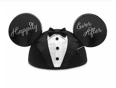 Disney Parks Mickey Mouse Ears Happily Ever After Wedding Groom Hat NEW • $39.90