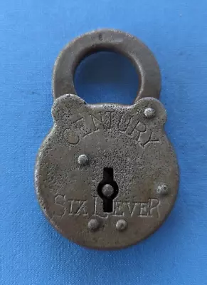 Vintage Iron Padlock CENTURY SIX LEVER Yale & Towne Mfg. Co. 2  Diameter • $4.97