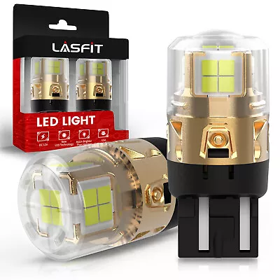 Lasfit 7443 7444 7440 LED Backup Reverse Light Bulb Bright 6000K White L2 Series • $22.99