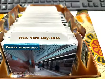 Rare Nyc Metrocard Great Subways Complete Holder Set Of 46 Us And Foreign Boxed • $114