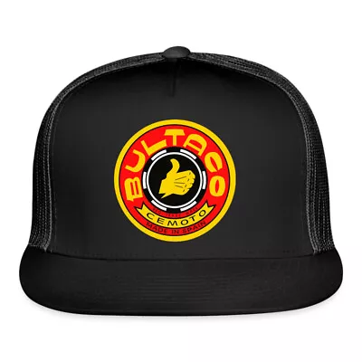 Bultaco Cemoto Spain Motorcycle Logo Black Trucker Hat Cap Adult Size • $22.99