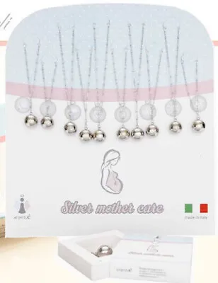 Necklace Jingle Bell Mexican Bola Xylophone Good Luck Charm Bola Made IN Italy • £41.95
