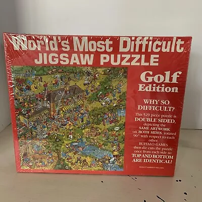 World's Most Difficult Jigsaw Puzzle  Golf Edition  - Buffalo Games Made In USA • $18.22