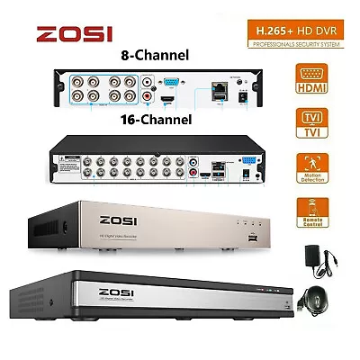 ZOSI 1080P CCTV DVR 8 16 Channel AHD 1080P Video Recorder 24/7 VGA HDMI BNC AU • $88.99