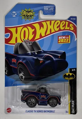 2022 Hot Wheels Blue TOONED Classic TV Series BATMOBILE 78/250 New Color 1:64 • $2.65