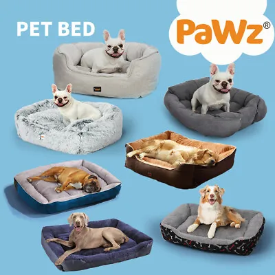 Pawz Pet Bed Dog Cat Large Beds Calming Warm Soft Cushion Mattress Plush Comfy • $32.99