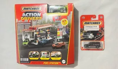 Mattel Matchbox Action Drivers Fuel Station Playset W/Questor OffRoad Truck NIB • $33.95