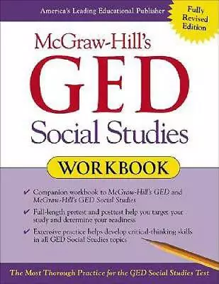 McGraw-Hill's GED Social Studies Workbook - Paperback - GOOD • $9.39