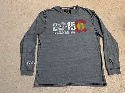 FIS 2015 Alpine World Ski Championship Long Sleeve T-Shirt Large Vail Colorado • $8