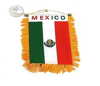 Mexico Mexican Mini Banner Flag Car Home Window Rearview Country Map Gift  • $7.98