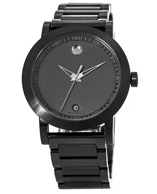 New Movado Museum Sport Black Dial Black PVD Stainless Steel Men's Watch 0606615 • $488