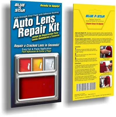 Red Auto Lens Repair Kit Quick Fix Cracked Broken Tail Light Smooth Surface DIY • $9.89