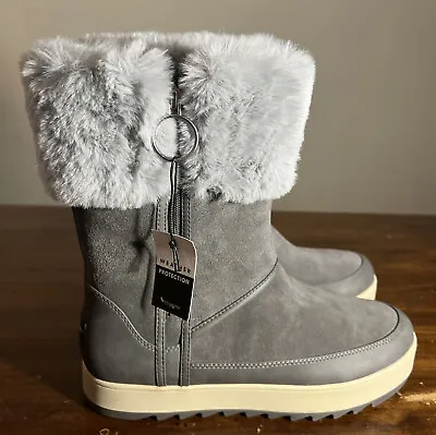 Koolaburra By Ugg Tynlee Woman Waterproof Size 10 Weather Winter Boot Stone Grey • £57.90