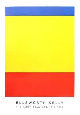 Ellsworth Kelly Red Yellow Blue Early Years 1948-1955 Poster 36 X 25 • $149