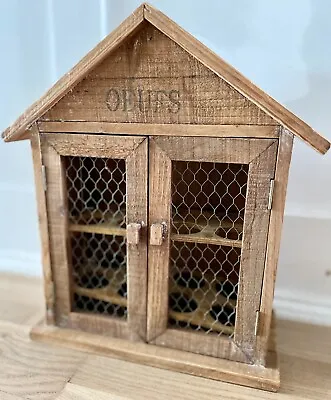 £4 • Buy Vintage French Oeufs Egg Wooden Storage House Cupboard Country Home