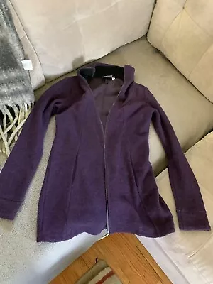 Ibex 94% Merino Wool Full Zip Long Jacket Womens XS Purple USA • $25