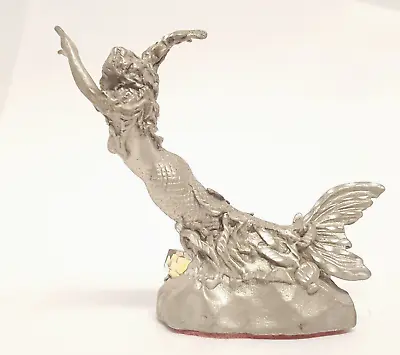 Mermaid Pewter Figurine Crystals PC Sedlow Mythical Female Sea Creature • $24.95