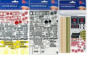 Becc Standard Aircraft Vinyl Decals For Modelling Great For Dioramas • £6.99