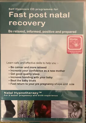 Fast Post Natal Recovery Hypnotherapy Cd - Sealed • £3.75