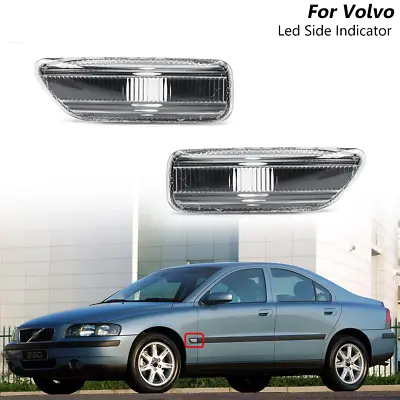 Clear Side Marker Turn Signal Light Housing For Volvo S60 S80 MK1 XC70 XC90 V70 • $19.99
