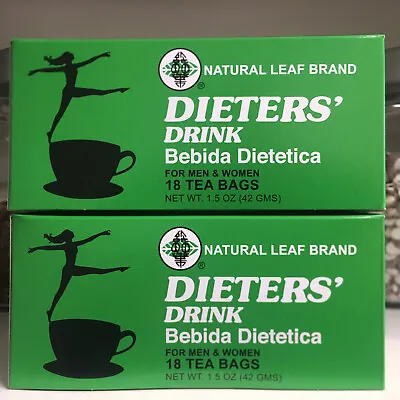 £13.19 • Buy 2 BOXES OF Dieters' Drink Bebida Dietetica Natural Leaf Brand Dieters 36 Tea Bag