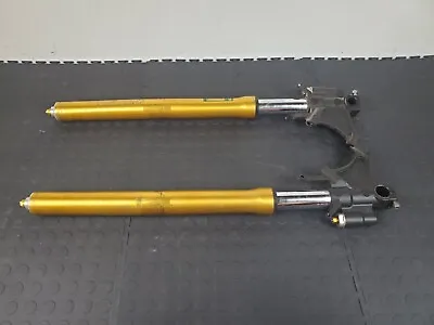 2014 08-16 Yamaha Yzf R6 Oem Front Forks Shock Suspension Set Pair Small Bend • $349