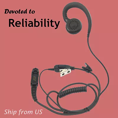 Radio Earpiece Swivel Headset For Motorola DP3441 DP2600 XPR3300e MTP3550 XiR • $17.99