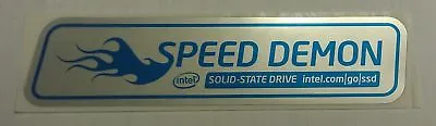 Intel Solid-State Drive SSD Speed Demon Sticker Size 33X130mm  • $1.50