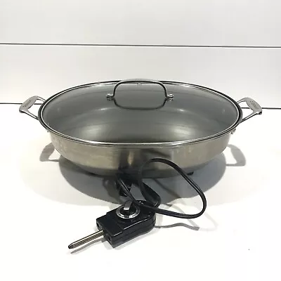 $59.99 • Buy Cuisinart CSK-150 1500-Watt Nonstick Oval Electric Skillet Stainless Clear Lid