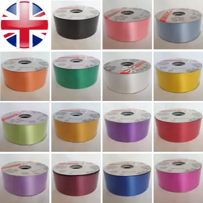 £7.99 • Buy Poly Ribbon For Weddings Car Venue Florist Art Craft Gift Wrap Flowers 