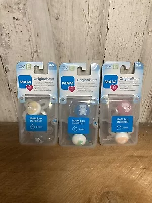 MAM Pacifiers 0-3 Months Pacifier Three Sets Of Two 6 TOTAL • $10