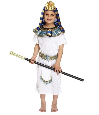 £12.45 • Buy Kids Boys Pharaoh Egyptian King Book Week Historic Fancy Dress Costume Outfit
