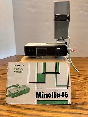 Minolta-16 Model-P Subminiature Spy Camera W/ Case • $15