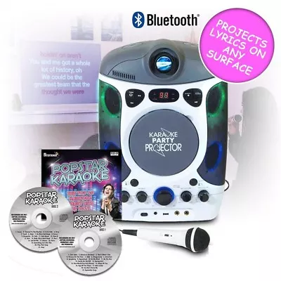 £129.99 • Buy MrEntertainer CDG Bluetooth Karaoke Player Machine With Projector, USB & Hits CD