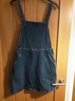 £1.99 • Buy ASOS Denim Pinafore Dress Size 10