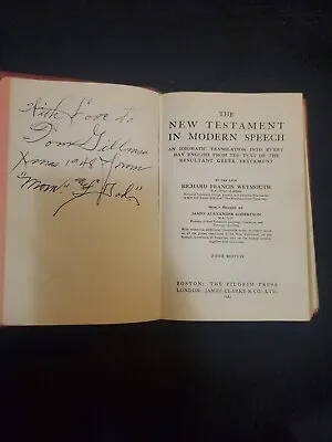 The New Testament In Modern Speech By Richard Francis Weymouth ~ Vtg. HC Book • $49.99