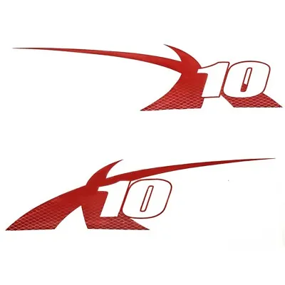 MasterCraft Boat Graphic Decals 7501662 | X10 Viper Red (Set Of 2) • $374