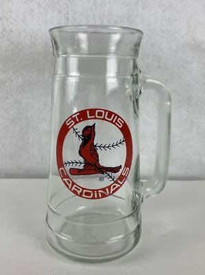 $14.99 • Buy St Louis Cardinals Vintage Beer Glass Mug 7 Inches Tall Pujols 700